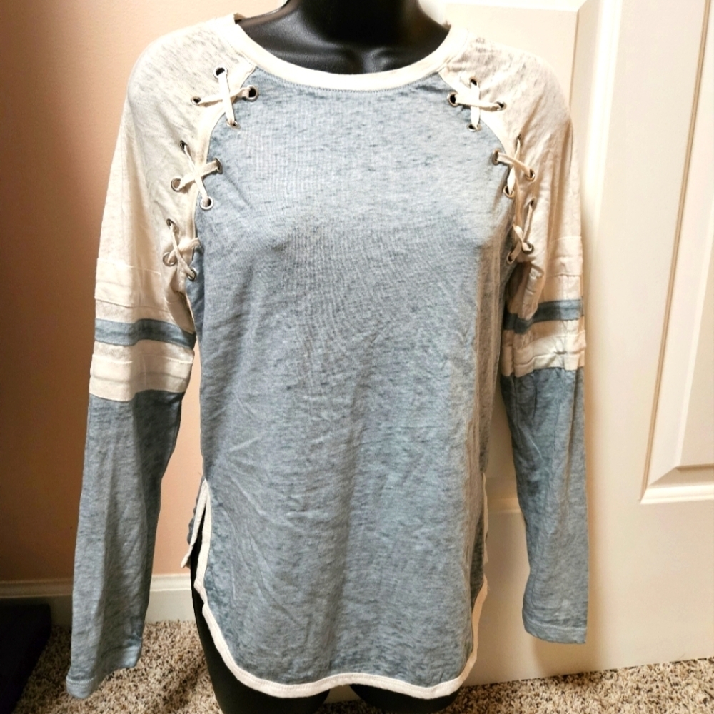 Fitz + Eddi Baseball Style Top NWT